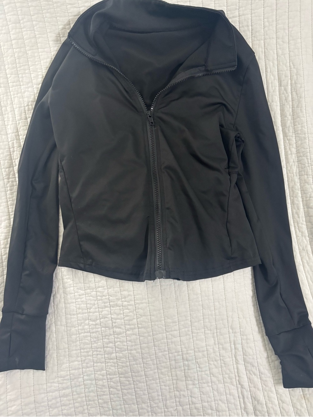 SHEIN Black Zip-Up Bomber Jacket